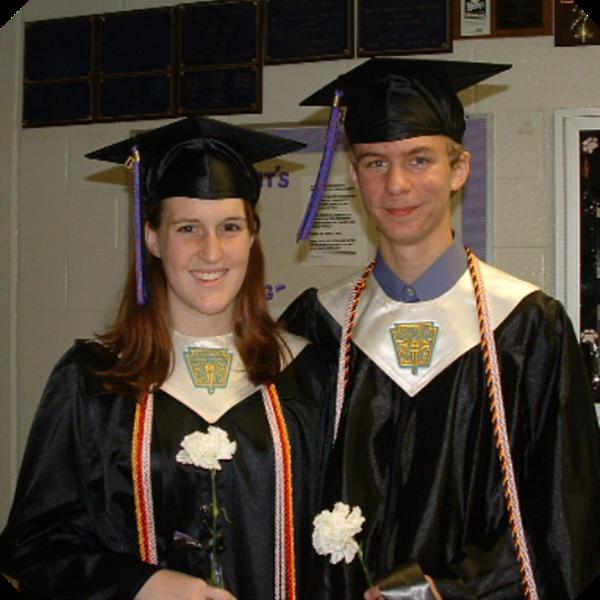 Graduating from high school (2004)