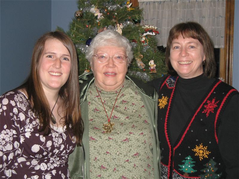 Three Generators of Schreibers!  Jenny with Phyllis Schreiber (grandmother) and Cheryl, her mom.